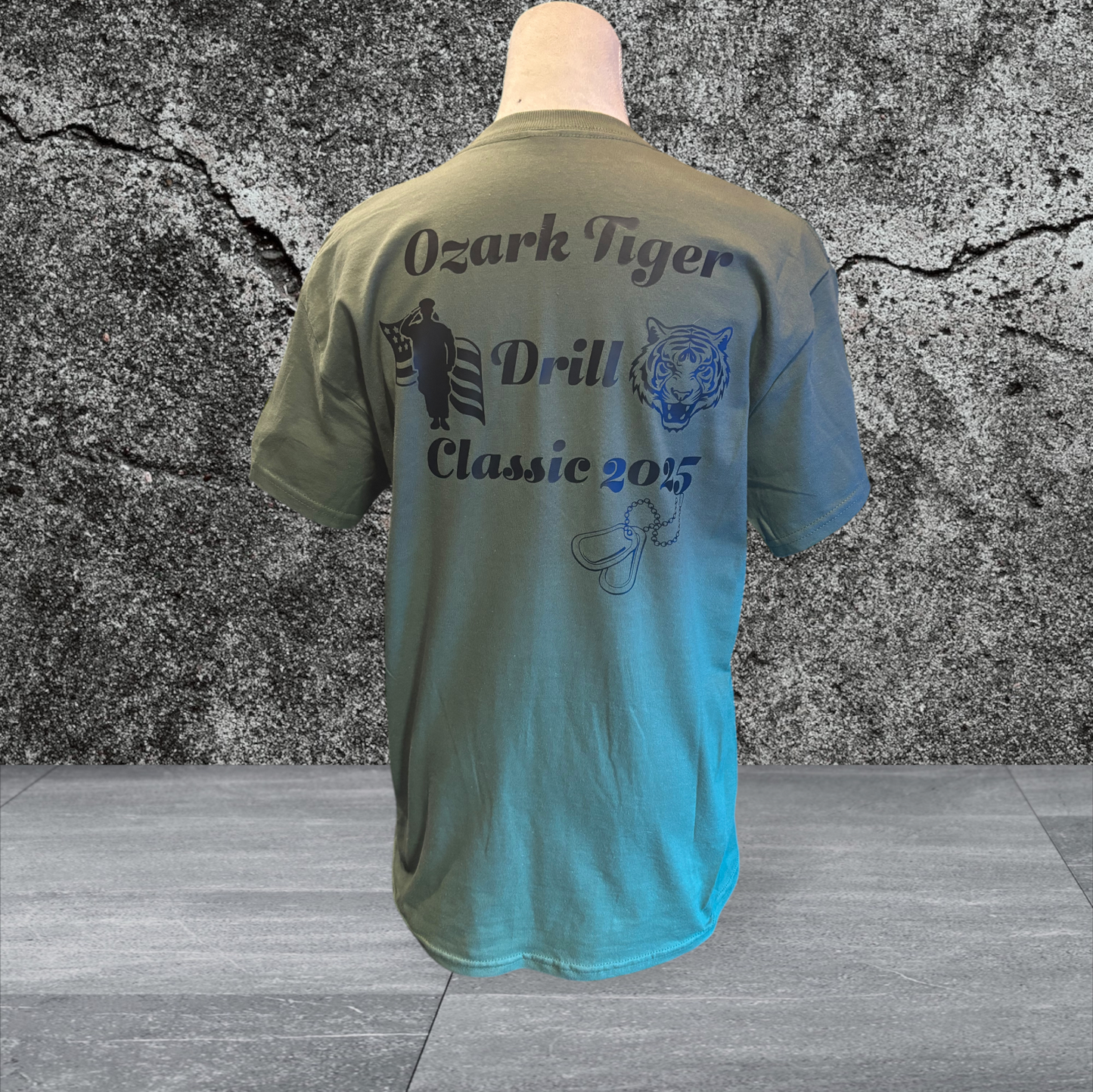 Gildan Printed T-Shirt (Military)