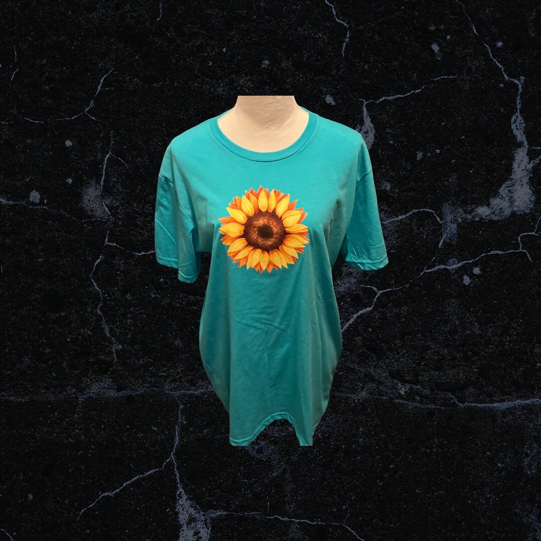 Next Level Printed T-Shirt (Sunflower)