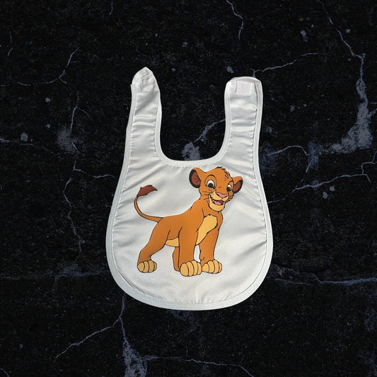 Printed Baby Bib (Lion King)