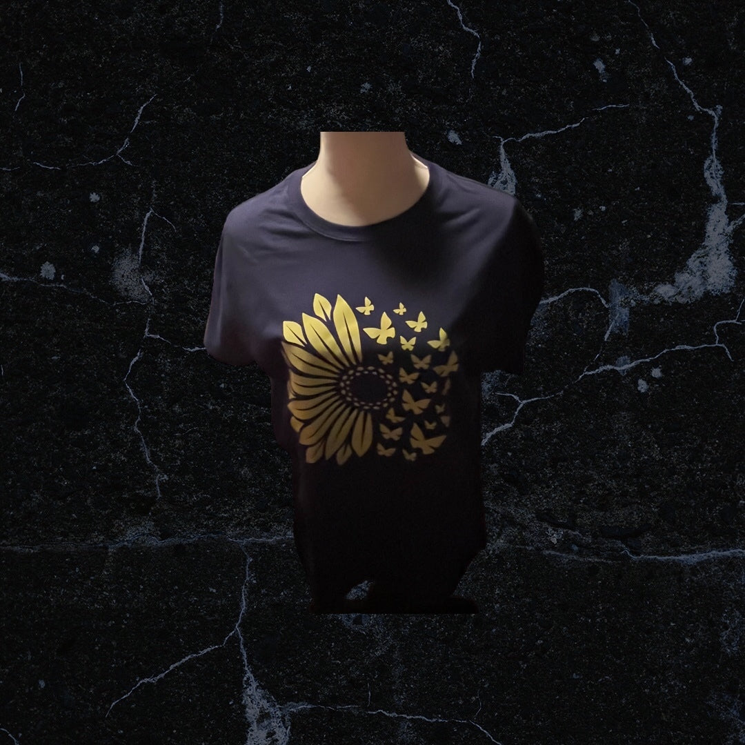 Printed Threadfast Apparel T-Shirt (Sunflower)