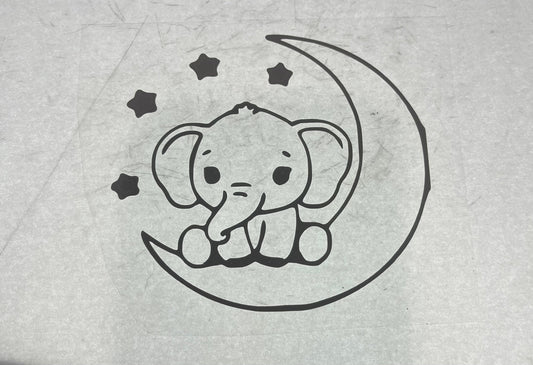 Animal Image (Elephant & Moon)