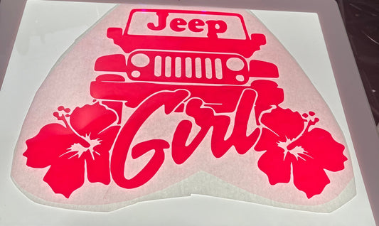 Jeep Image (Jeep Girl & Flowers)