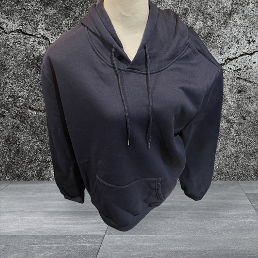 Long Sleeve Hooded Pullover Blank (Blue)