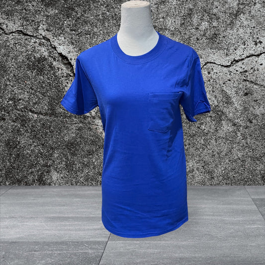 Hanes Tagless T Pocket T-Shirt Blanks (Blue)