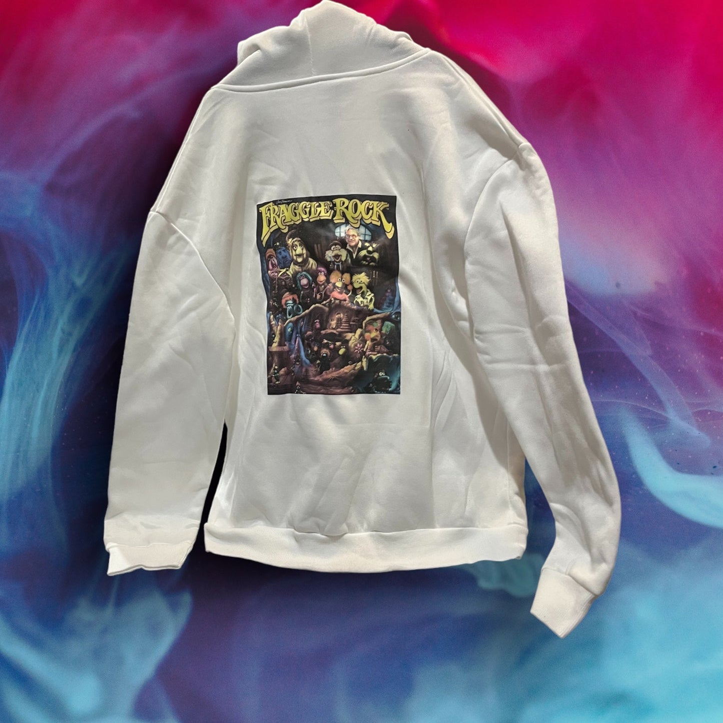 Printed Zip-Up Hoodie (Fraggle Rock)