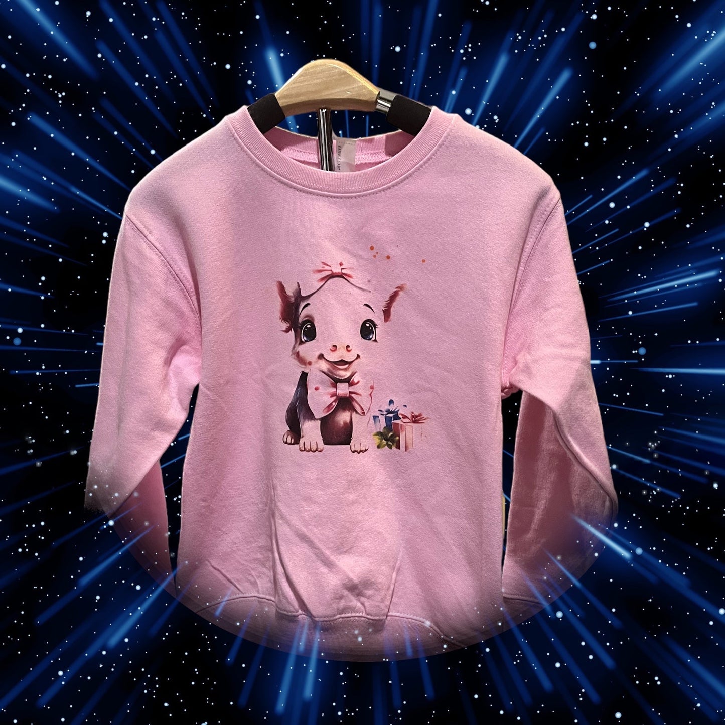 Printed Rabbit Skins Sweatshirt (Val. Pig)