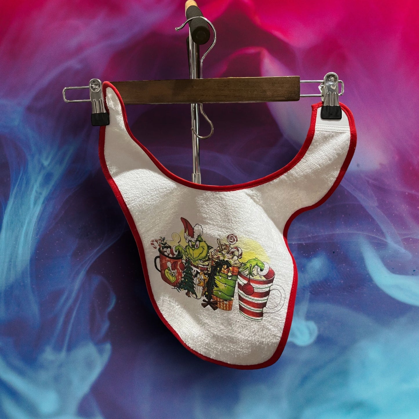 Printed Rabbit Skins Baby Bib (Grinch)