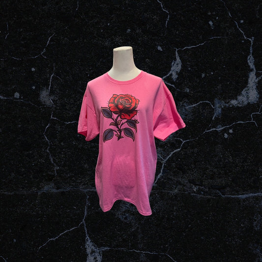 Printed Gildan T-Shirt (Rose)