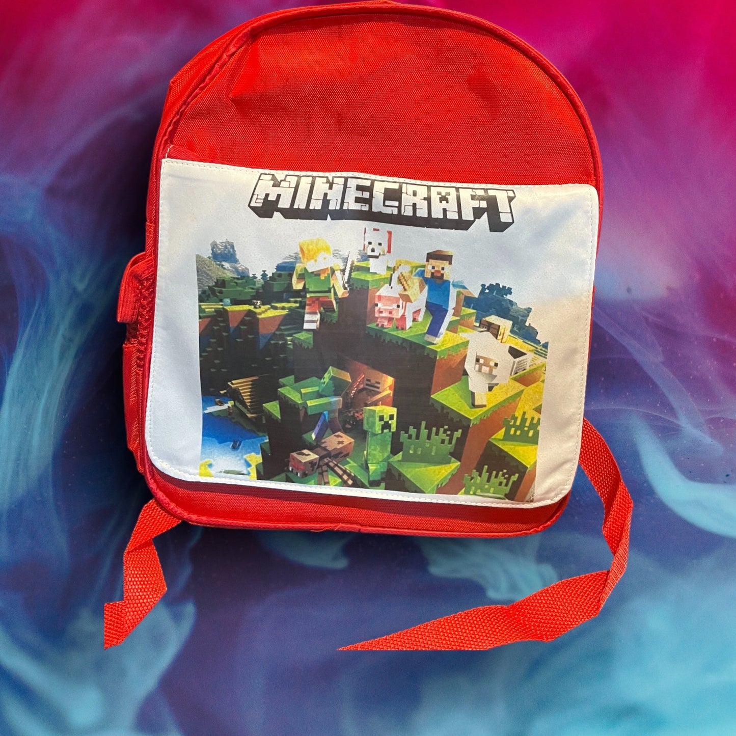 Medium Printed Youth Bookbag (Minecraft)