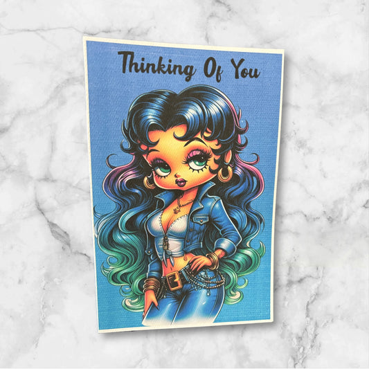 Printed Thinking Of You Card (BettyB)