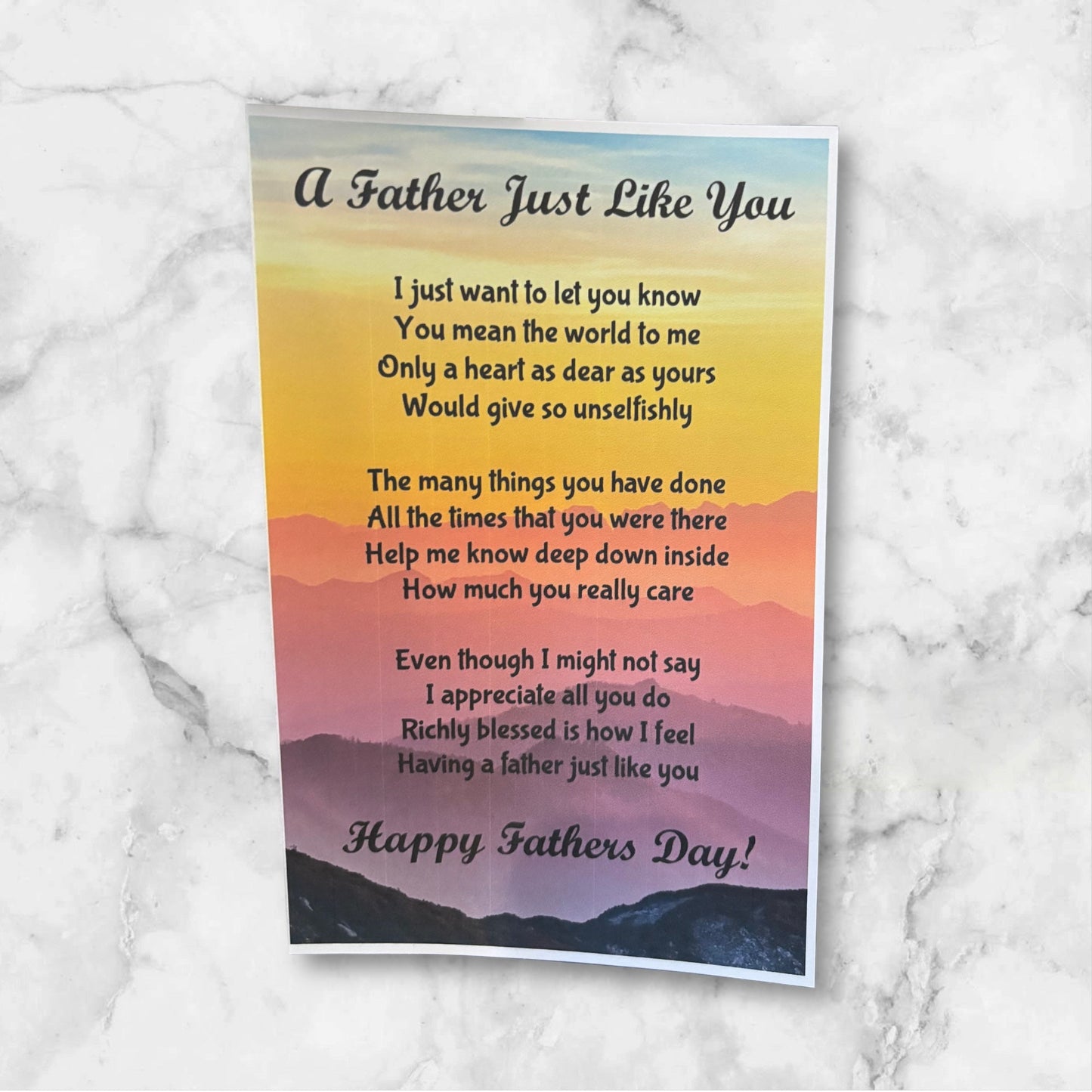 Printed Father's Day Card (Eagle)