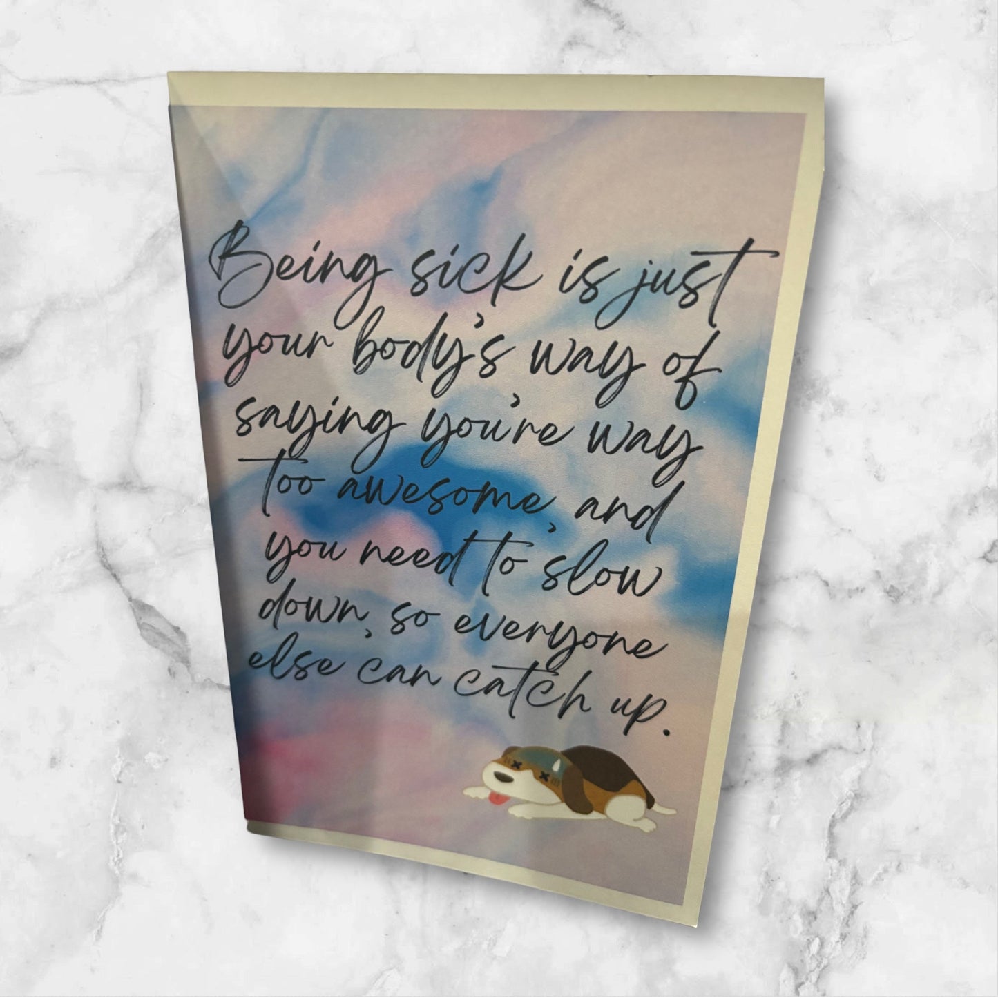 Printed Get Well card (NurseB)