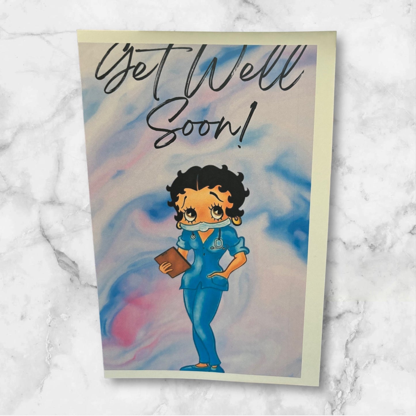 Printed Get Well card (NurseB)