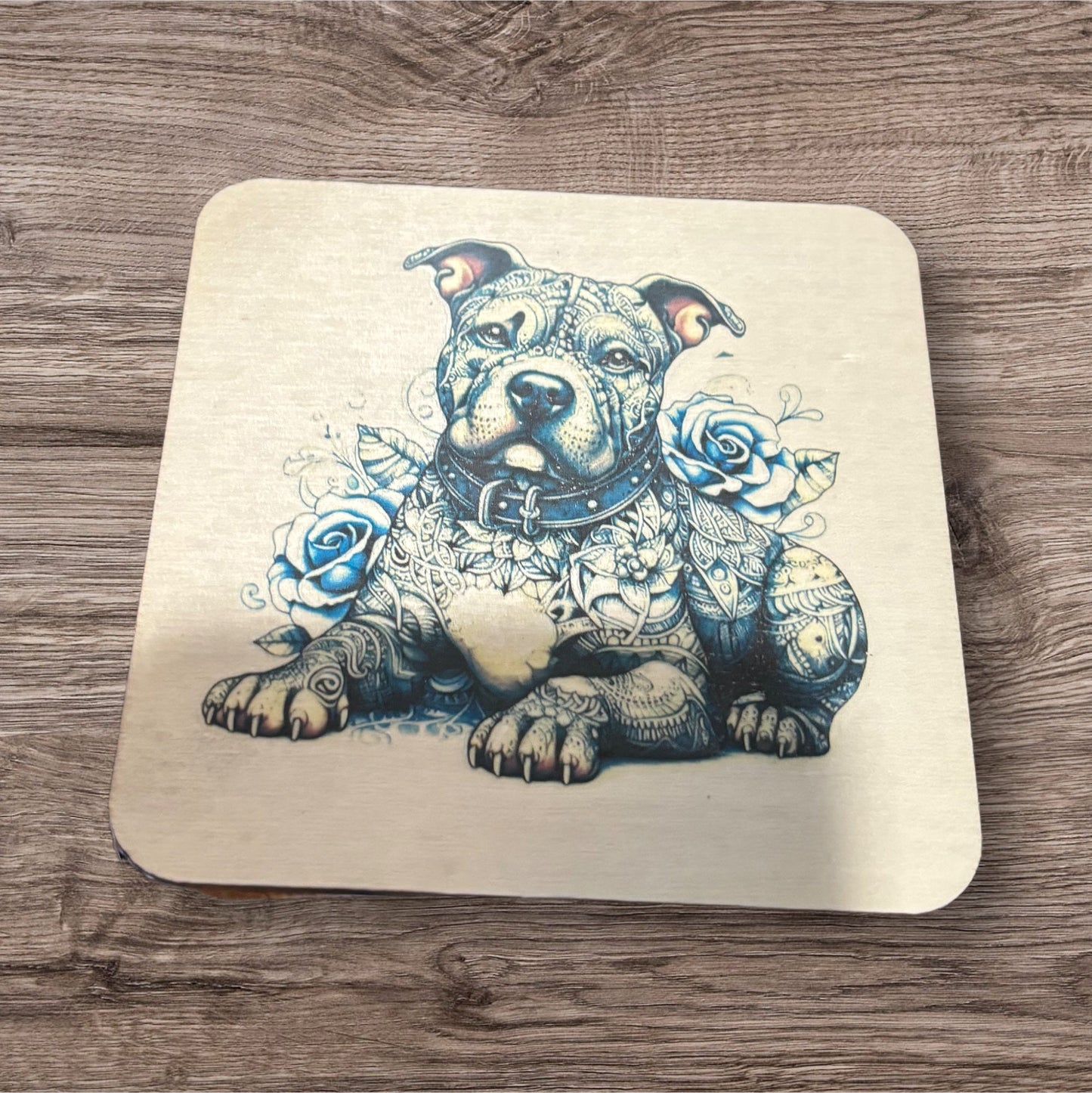 Printed Wood Coaster (Pit)