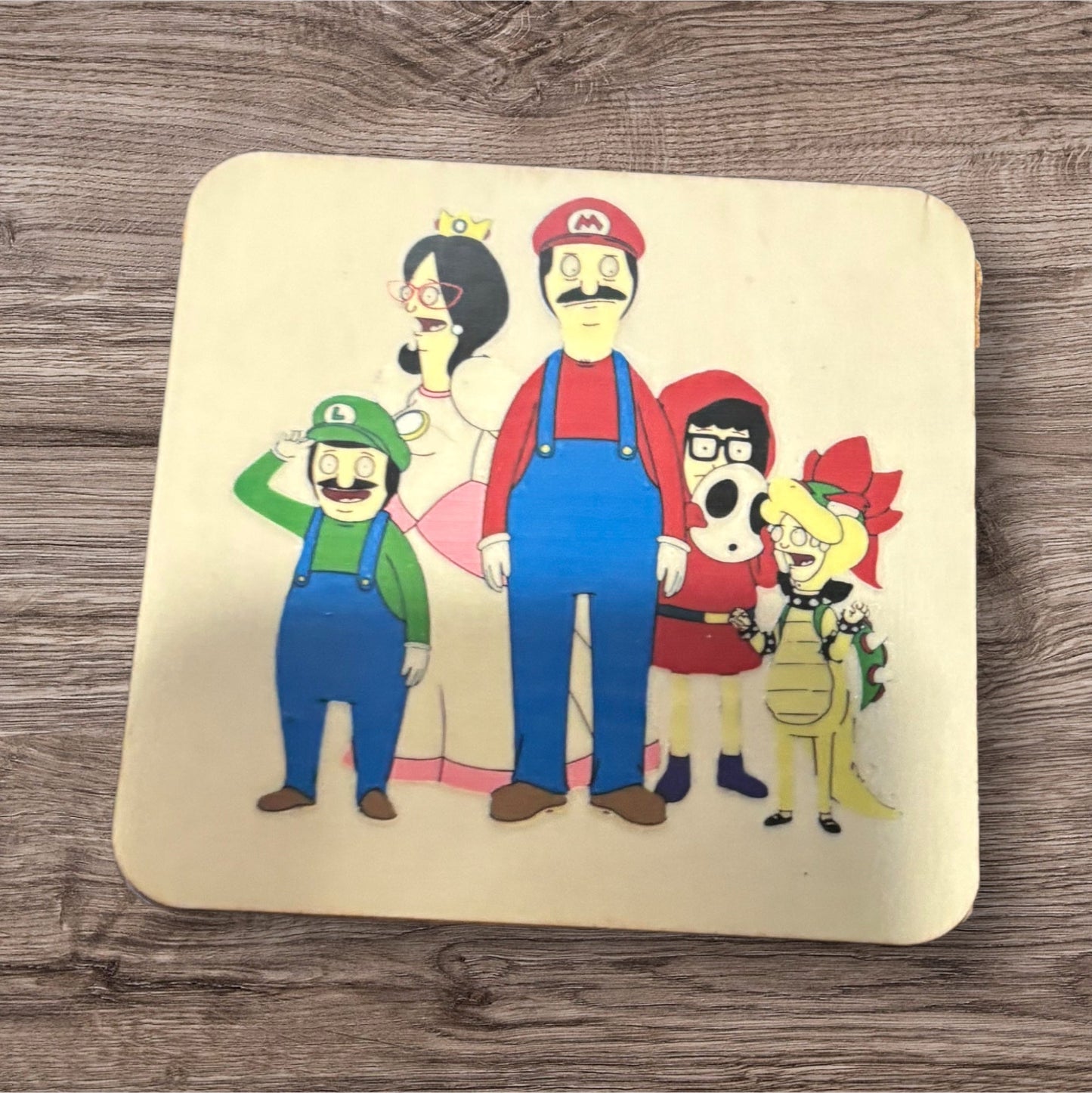 Printed Wood Coaster (Bobs)