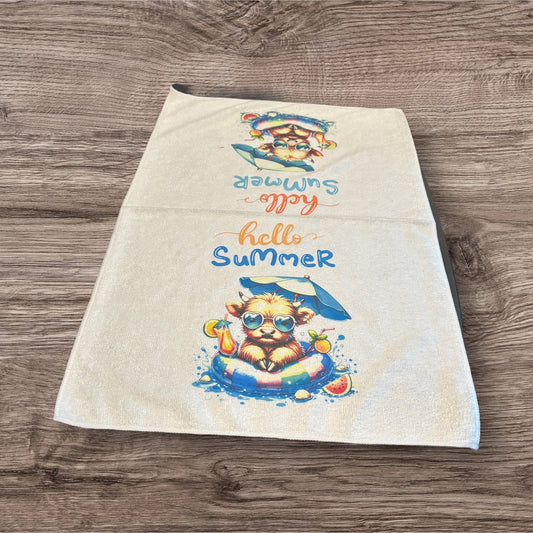 Printed Kitchen Towel ( Hello)