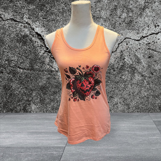 Adult Printed Ideal T Tank Top (Strawberry)