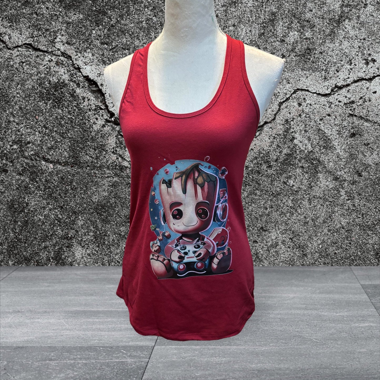 Adult Printed Ideal T Tank Top (Grout)65