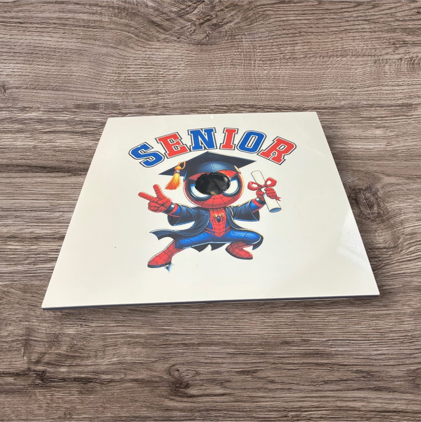 Printed Graduation Hat Topper (Spidey)