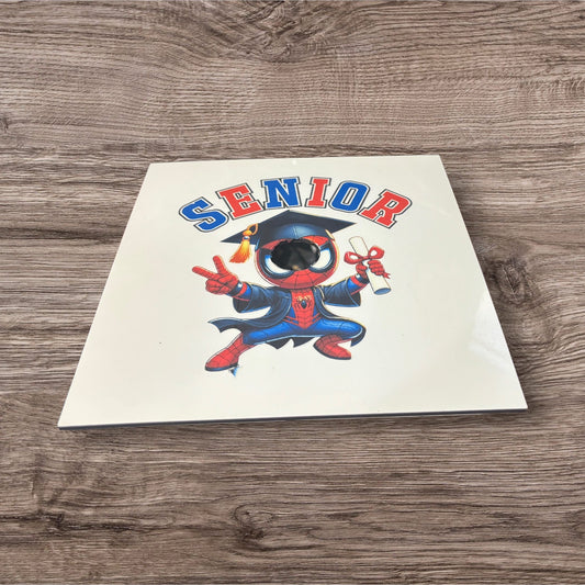 Printed Graduation Hat Topper (Spidey)