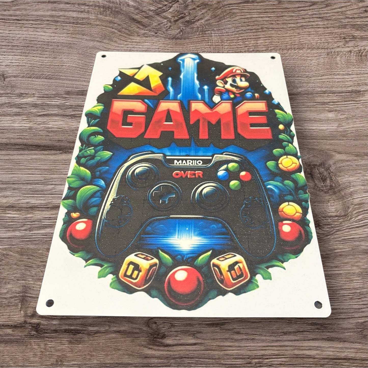 Printed Metal Sign (Mario)