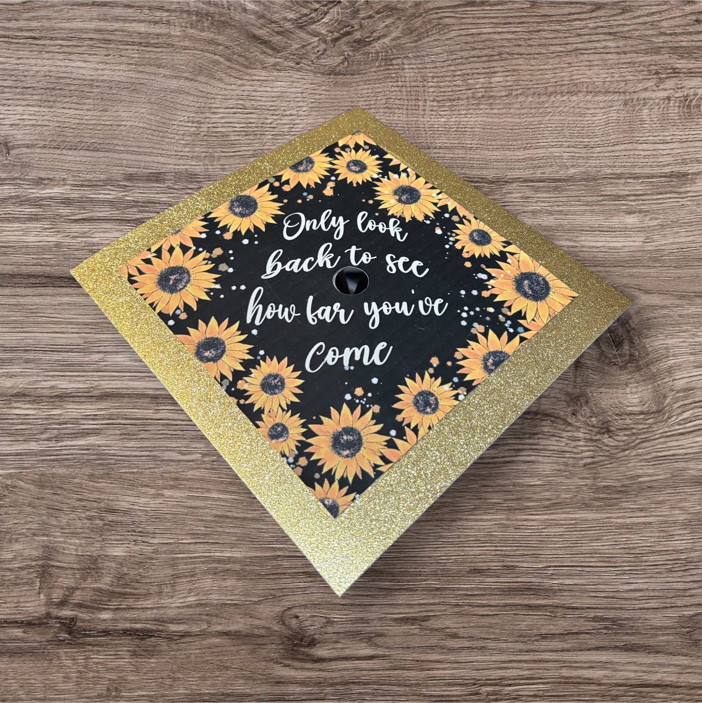 Printed Graduation Hat Topper (Sunflower)