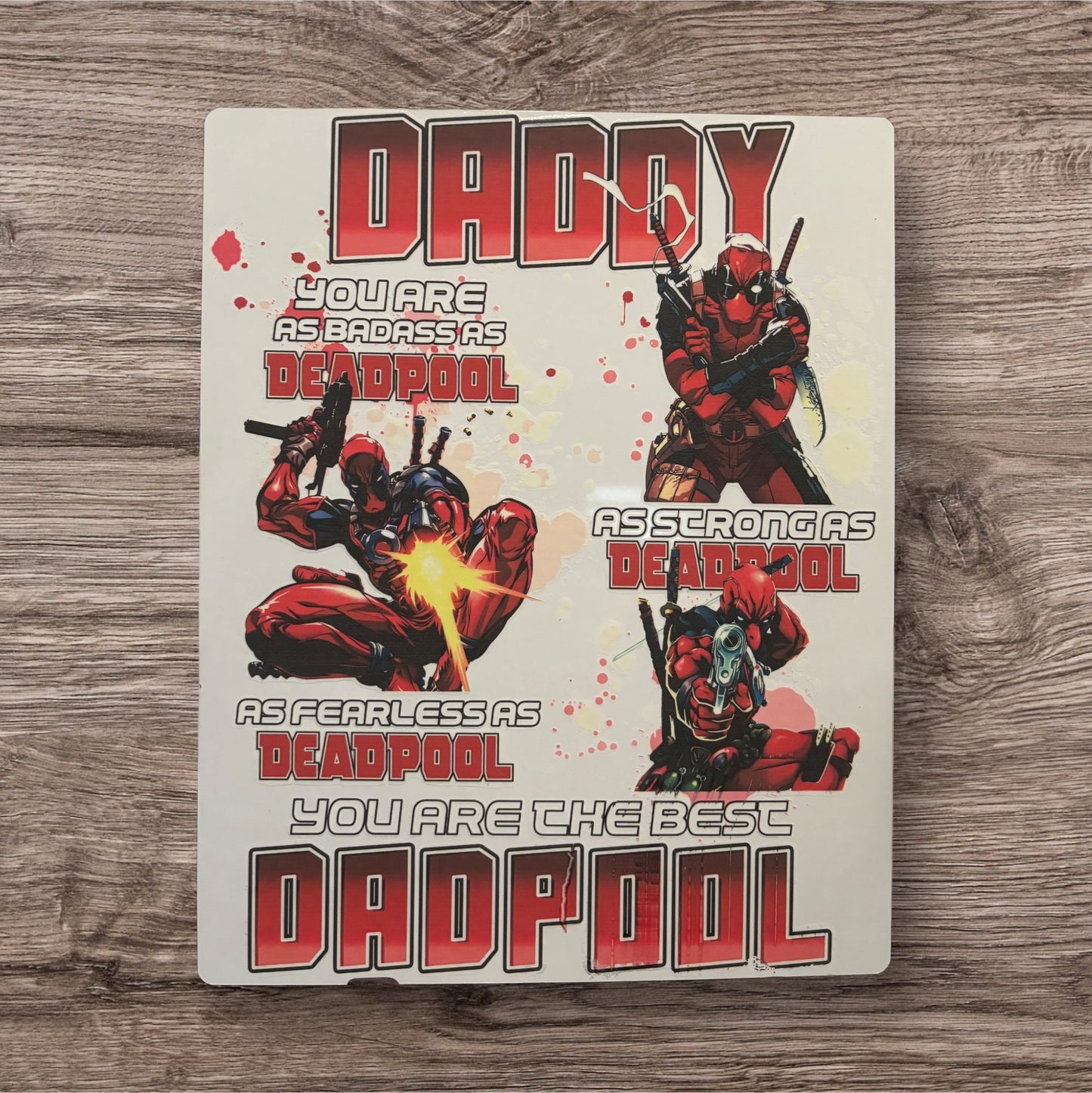 Printed Metal Sign (Deadpool)