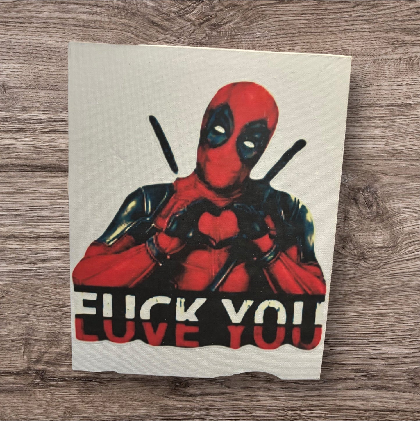 Printed Fabric Sign (Deadpool) 15