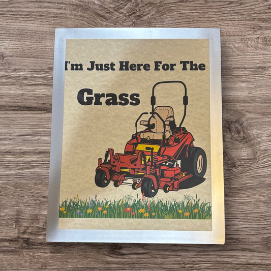 Printed Sign in a frame (Lawn)