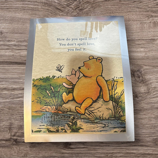 Printed Sign in a frame (Pooh)