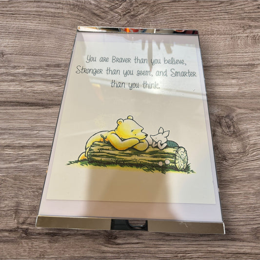 Printed Sign in a Frame (Pooh)