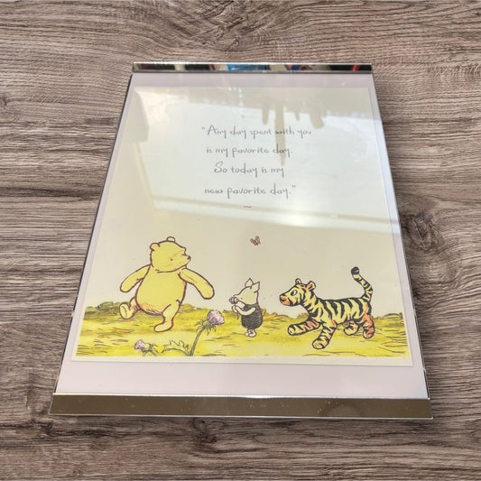 Printed Sign in a Frame (Pooh)