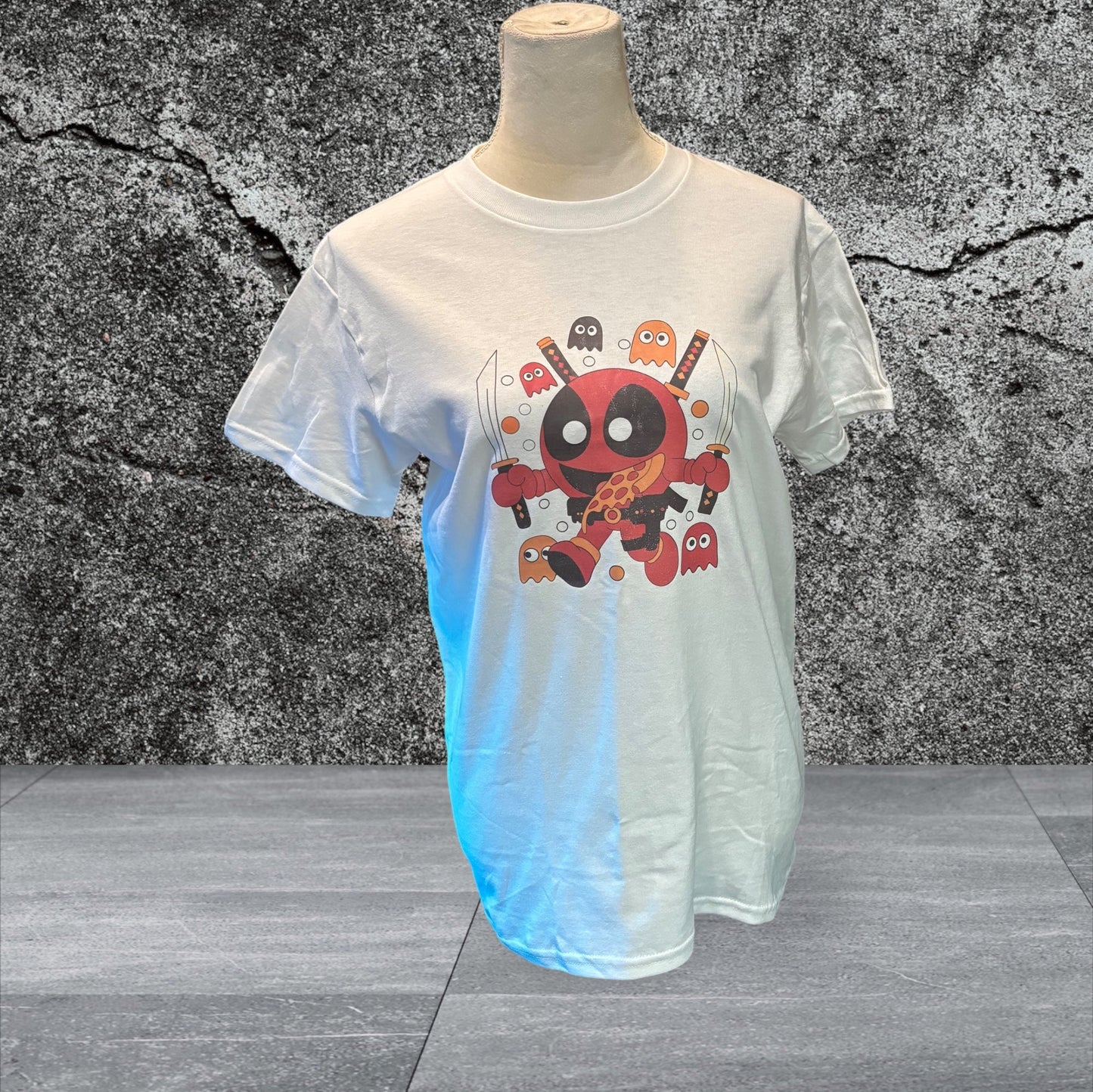 Adult Gildan Printed T-Shirt (Pac Deadpool}