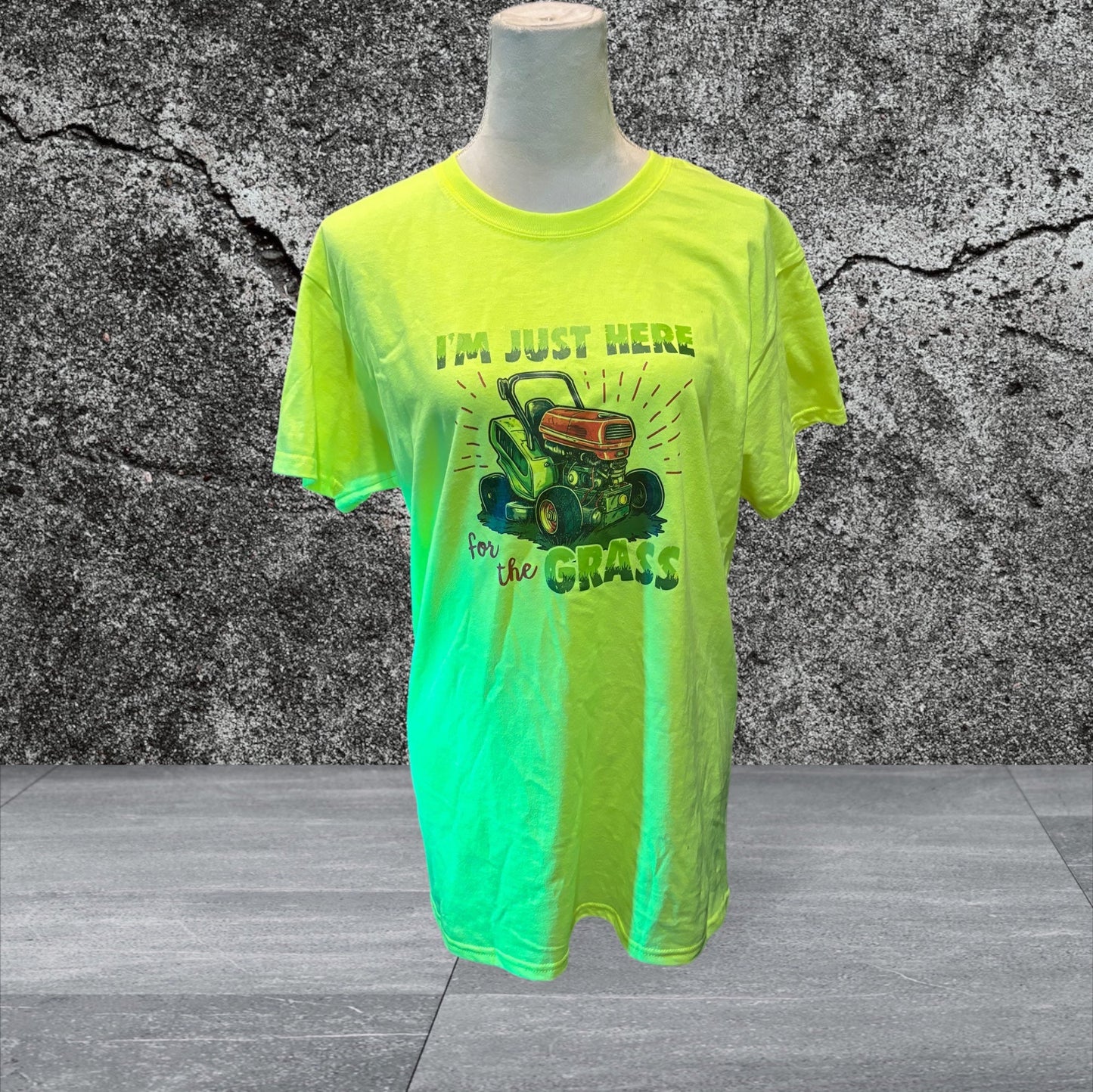 Adult Athletic Works Printed  T-Shirt (Lawn)