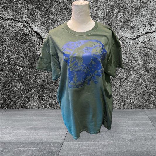 Adult Gildan Printed T-Shirt (Army)