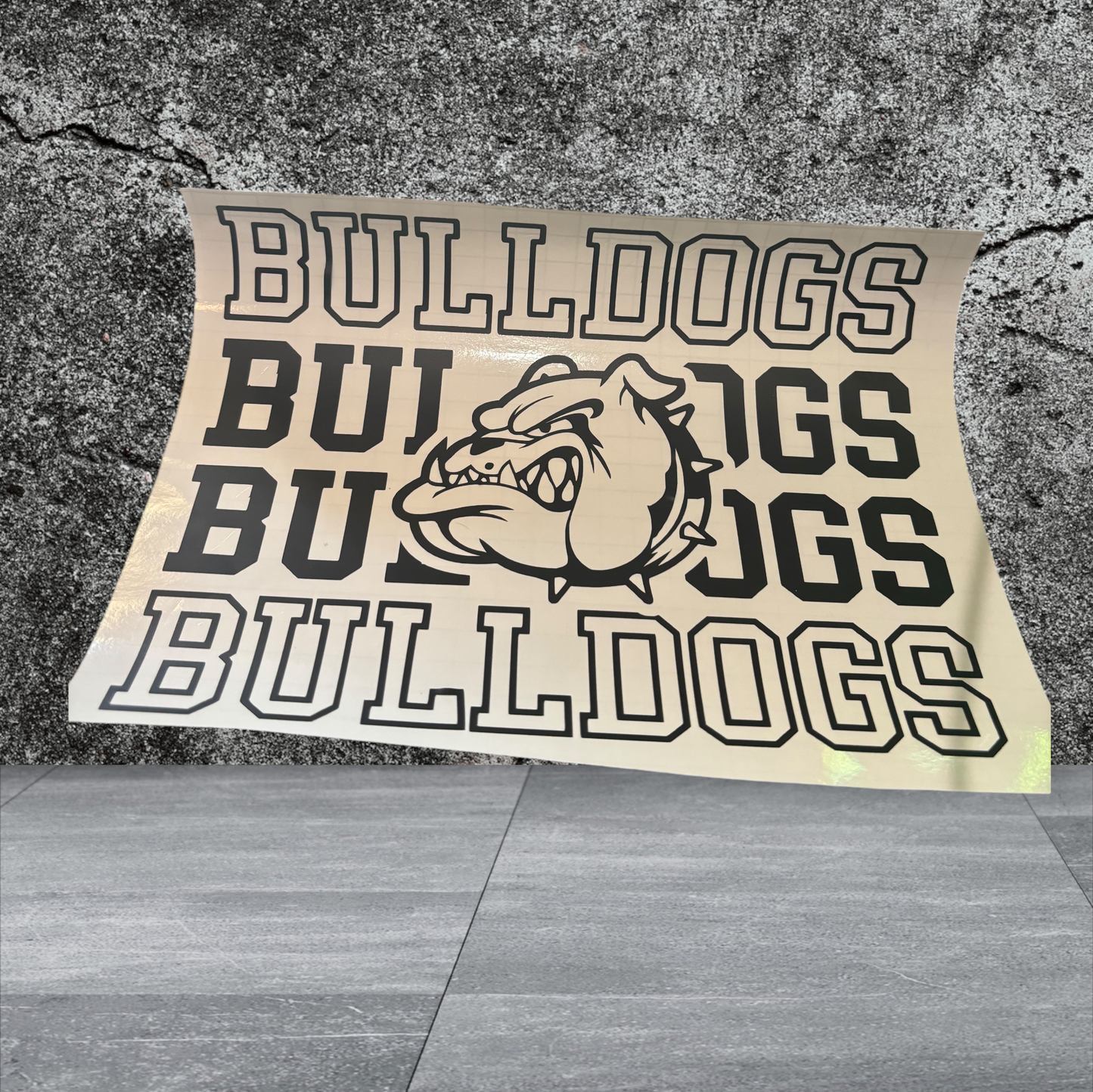 Vinyl decal Bulldogs