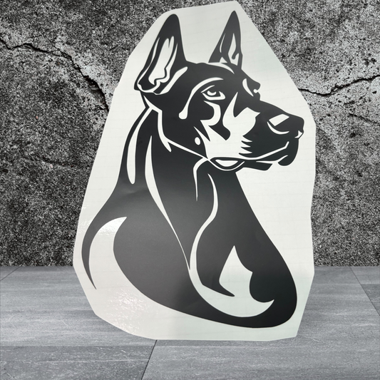 Vinyl decal Doberman