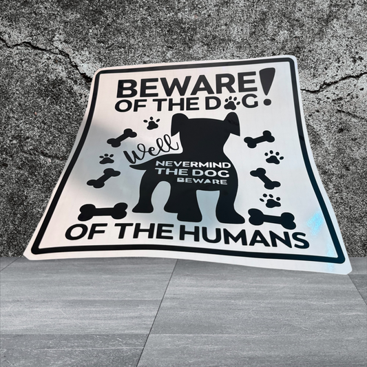 Vinyl decal Beware