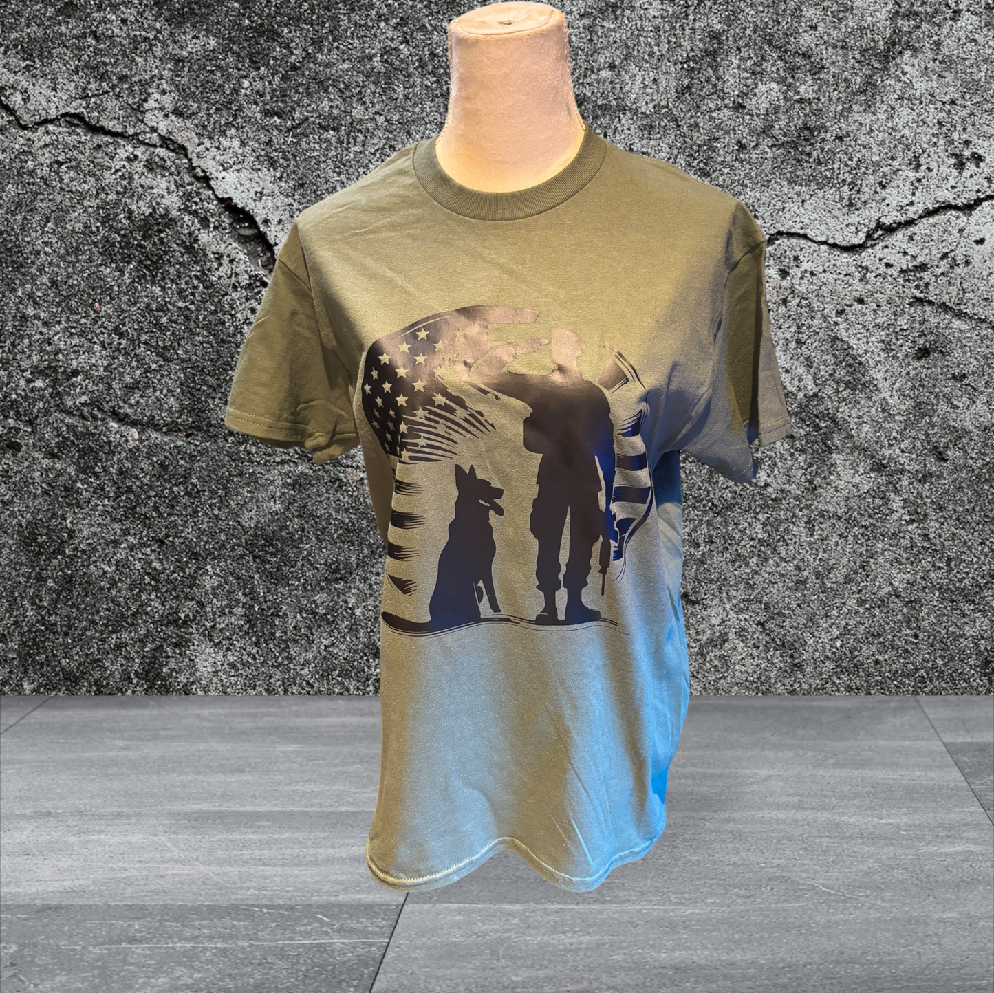 Printed Adult Gildan T-shirt (Military)