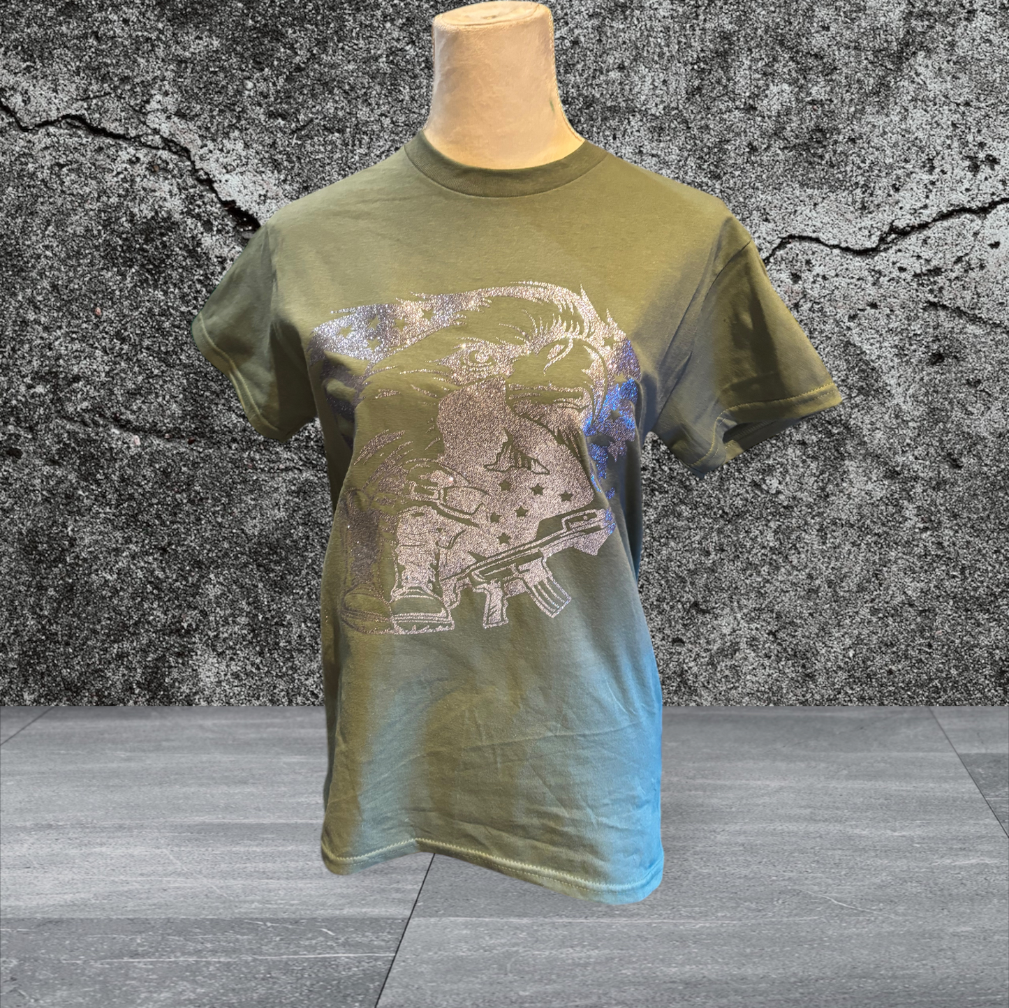 Printed Adult Gildan T-shirt (Military)