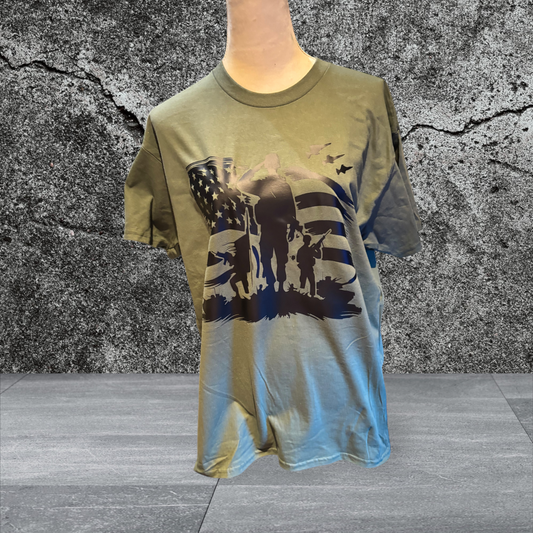 Printed Adult Gildan T-shirt (Military)