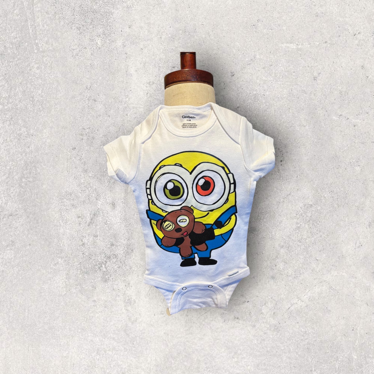 Printed Baby Bodysuit (Minion)