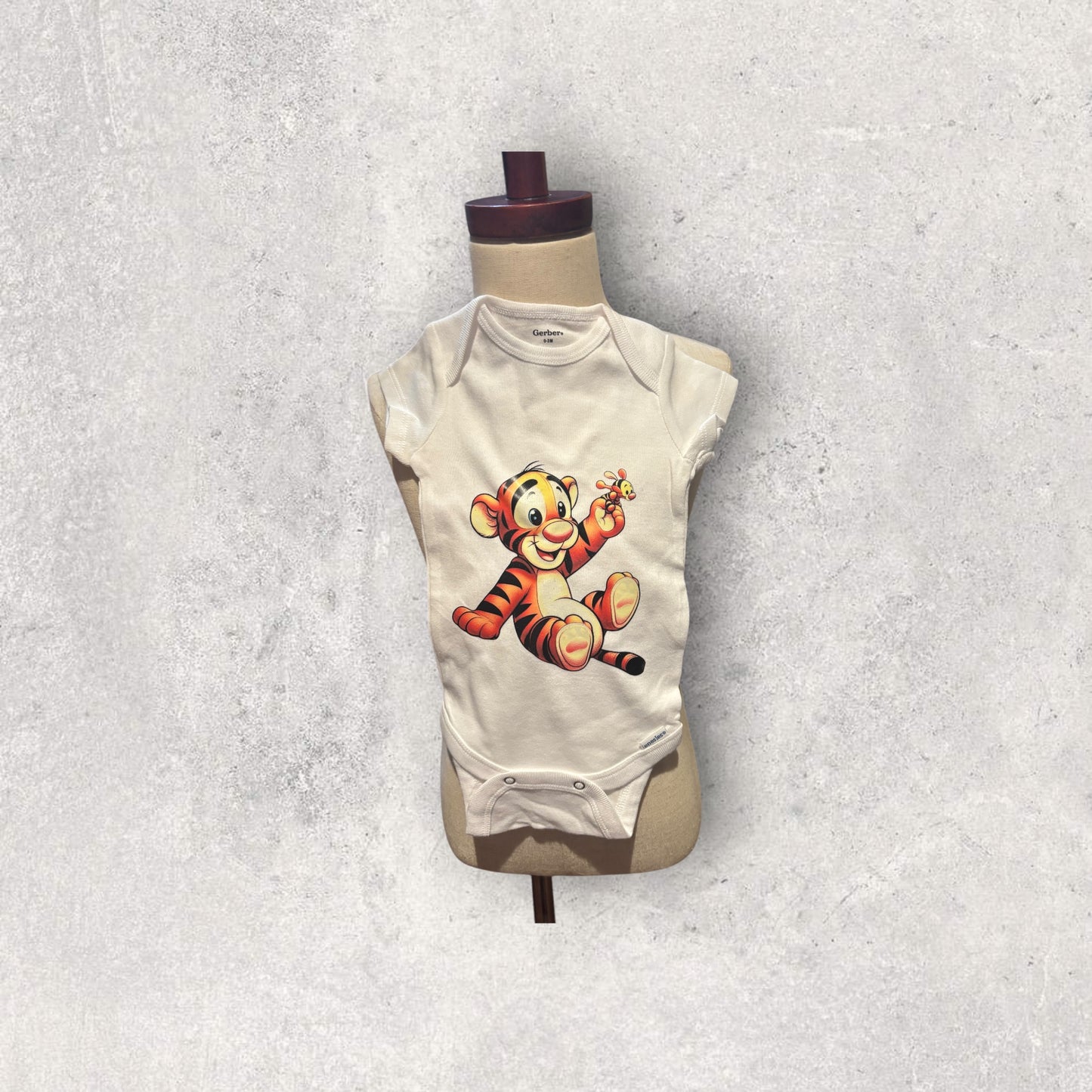 Printed Baby Bodysuit (Tiger)