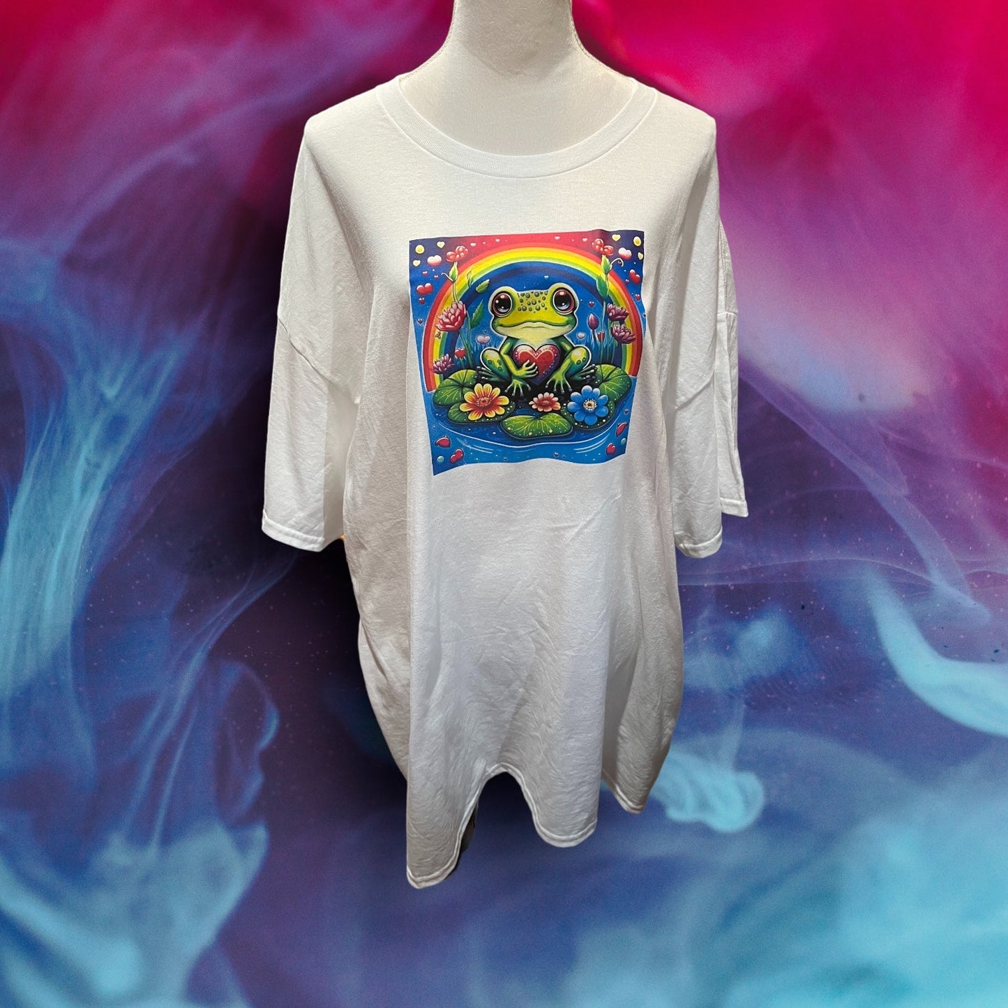 Printed T-Shirt (Rainbow Frog)