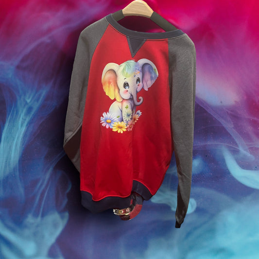 Youth Printed Sweatshirt (Elephant)